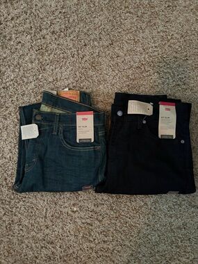 Levi's 511 Slim Men's Jeans - Black and Dark Blue, 2pair size 32X32
